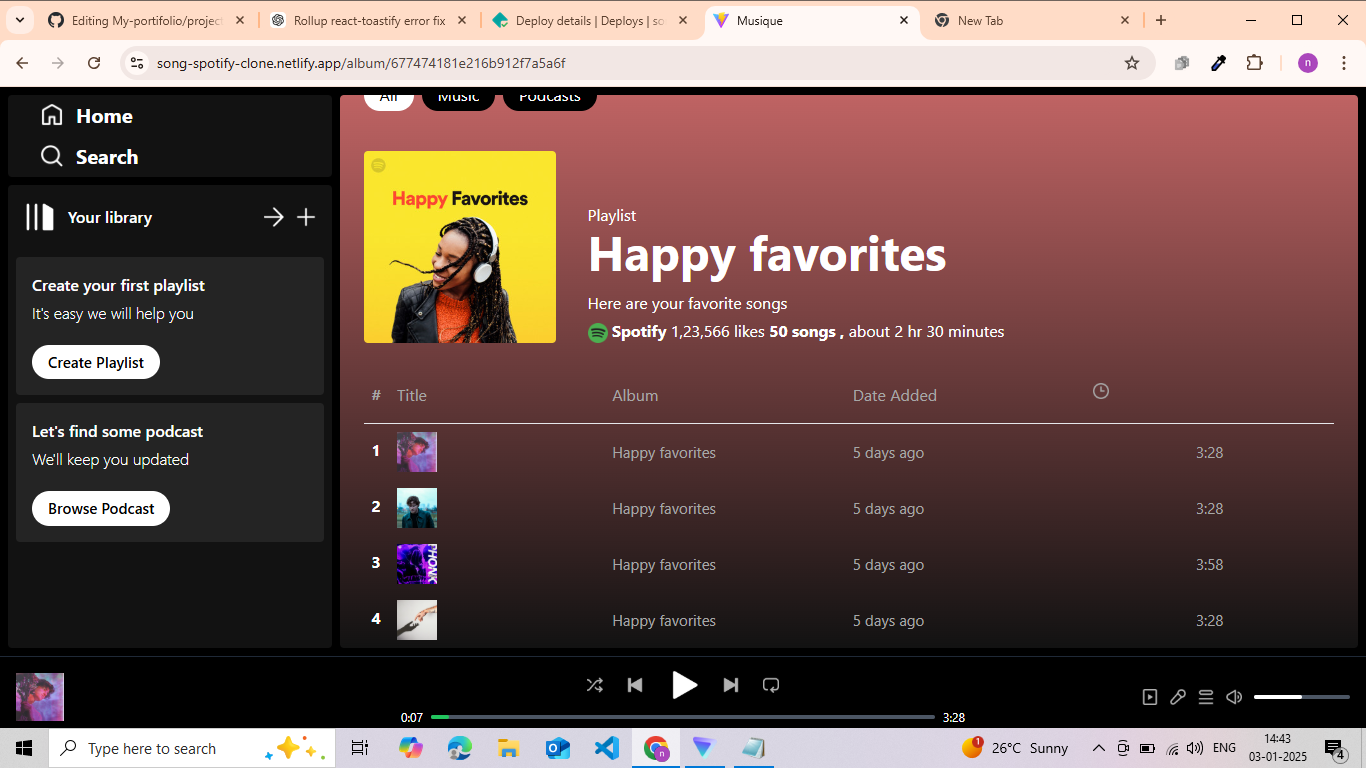 Spotify Clone